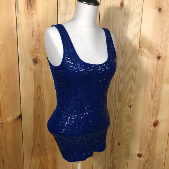Express sequin tank top size medium - Picture 3 of 11